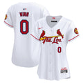 Women's St. Louis Cardinals 2024 City Connect Vapor Premier Limited Jersey - All Stitched - White, Masyn Winn