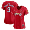Women's St. Louis Cardinals 2024 City Connect Vapor Premier Limited Jersey - All Stitched - Red, Metro Boomin