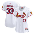 Women's St. Louis Cardinals 2024 City Connect Vapor Premier Limited Jersey - All Stitched - White, Brendan Donovan
