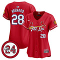 Women's St. Louis Cardinals 2024 City Connect Whitey Herzog Patch Vapor Premier Limited Jersey - All Stitched - Red, Nolan Arenado