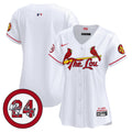 Women's St. Louis Cardinals 2024 City Connect Whitey Herzog Patch Vapor Premier Limited Jersey - All Stitched - White, Team