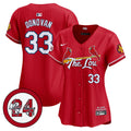 Women's St. Louis Cardinals 2024 City Connect Whitey Herzog Patch Vapor Premier Limited Jersey - All Stitched - Red, Brendan Donovan