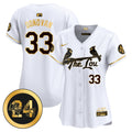 Women's St. Louis Cardinals 2024 City Connect Whitey Herzog Patch Vapor Premier Limited Jersey - All Stitched - White Gold, Brendan Donovan