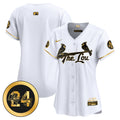 Women's St. Louis Cardinals 2024 City Connect Whitey Herzog Patch Vapor Premier Limited Jersey - All Stitched - White Gold, Team