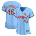 Women's St. Louis Cardinals Mexico Vapor Premier Limited Jersey - All Stitched - Light Blue, Paul Goldschmidt