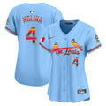 Women's St. Louis Cardinals Mexico Vapor Premier Limited Jersey - All Stitched - Light Blue, Yadier Molina