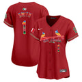 Women's St. Louis Cardinals Mexico Vapor Premier Limited Jersey - All Stitched - Red, Ozzie Smith