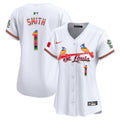 Women's St. Louis Cardinals Mexico Vapor Premier Limited Jersey - All Stitched - White, Ozzie Smith