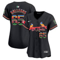 Women's St. Louis Cardinals Mexico Vapor Premier Limited Jersey - All Stitched - Black, Giovanny Gallegos