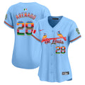 Women's St. Louis Cardinals Mexico Vapor Premier Limited Jersey - All Stitched - Light Blue, Nolan Arenado