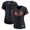 Women's St. Louis Cardinals Mexico Vapor Premier Limited Jersey - All Stitched - Black, Team