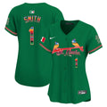 Women's St. Louis Cardinals Mexico Vapor Premier Limited Jersey - All Stitched - Green, Ozzie Smith