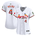 Women's St. Louis Cardinals Mexico Vapor Premier Limited Jersey - All Stitched - White, Yadier Molina