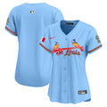 Women's St. Louis Cardinals Mexico Vapor Premier Limited Jersey - All Stitched - Light Blue, Team