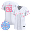 Women's Unisex San Francisco Giants Bubblegum Pink Vapor Premier Limited Jersey - All Stitched - White, Matt Chapman