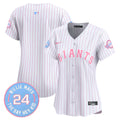 Women's Unisex San Francisco Giants Bubblegum Pink Vapor Premier Limited Jersey - All Stitched - Pinstripe, Team