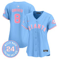 Women's Unisex San Francisco Giants Bubblegum Pink Vapor Premier Limited Jersey - All Stitched - Light Blue, Michael Conforto