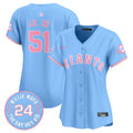 Women's Unisex San Francisco Giants Bubblegum Pink Vapor Premier Limited Jersey - All Stitched - Light Blue, Jung Hoo Lee