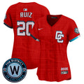 Men's Dodgers Fernando & 2024 World Series Champions Patch Vapor Premier Limited Jersey - All Stitched - Royal, Vin Scully