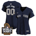 Yankees 2024 World Series Vapor Premier Limited Custom Jersey - All Stitched - Women, Alternate