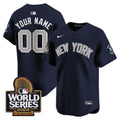 Yankees 2024 World Series Vapor Premier Limited Custom Jersey - All Stitched - Men, Alternate