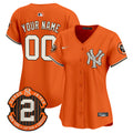Yankees Halloween Vapor Premier Limited Custom Jersey - All Stitched - Women, Orange