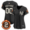 Yankees Halloween Vapor Premier Limited Custom Jersey - All Stitched - Women, Black