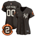 Yankees Halloween Vapor Premier Limited Custom Jersey - All Stitched - Women, Black Pinstripe