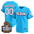Yankees The Bronx 2024 World Series Vapor Premier Limited Custom Jersey - All Stitched - Men, Light Blue