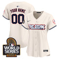Yankees The Bronx 2024 World Series Vapor Premier Limited Custom Jersey - All Stitched - Women, Cream
