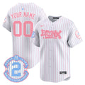 Yankees The Bronx Graffiti Bubblegum Pink Vapor Premier Limited Custom Jersey - All Stitched - Men, Pinstripe