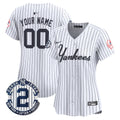 Yankees Throwback Vapor Premier Limited Custom Jersey - All Stitched - Women, Pinstripe