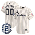 Yankees Throwback Vapor Premier Limited Custom Jersey - All Stitched - Men, Pinstripe Cream