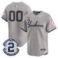 Yankees Throwback Vapor Premier Limited Custom Jersey V2 - All Stitched - Men, Gray