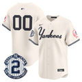 Yankees Throwback Vapor Premier Limited Custom Jersey V2 - All Stitched - Men, Cream