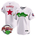 Youth's Phillies Phanatic Patch Vapor Premier Limited Jersey V2 - All Stitched - White Pinstripe, Phanatic