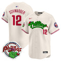 Youth's Phillies Phanatic Patch Vapor Premier Limited Jersey V2 - All Stitched - Cream, Kyle Schwarber