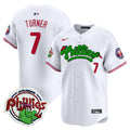 Youth's Phillies Phanatic Patch Vapor Premier Limited Jersey V2 - All Stitched - White, Trea Turner