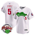 Youth's Phillies Phanatic Patch Vapor Premier Limited Jersey V2 - All Stitched - White Pinstripe, Bryson Stott