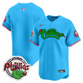 Youth's Phillies Phanatic Patch Vapor Premier Limited Jersey V2 - All Stitched - Light Blue, Team