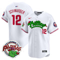 Youth's Phillies Phanatic Patch Vapor Premier Limited Jersey V2 - All Stitched - White, Kyle Schwarber