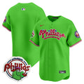 Youth's Phillies Phanatic Patch Vapor Premier Limited Jersey V2 - All Stitched - Green, Team