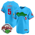 Youth's Phillies Phanatic Patch Vapor Premier Limited Jersey V2 - All Stitched - Light Blue, Bryson Stott