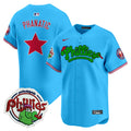 Youth's Phillies Phanatic Patch Vapor Premier Limited Jersey V2 - All Stitched - Light Blue, Phanatic