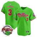 Youth's Phillies Phanatic Patch Vapor Premier Limited Jersey V2 - All Stitched - Green, Bryce Harper